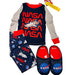 NASA 6 Boys / Blue/Red Boys NASA Pajama Sleepwear Set - Size 6. K68 *