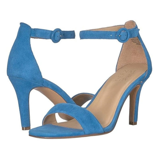 Naturalizer 10W / Blue Naturalizer Kinsley Sandal - Beautiful Blue Heel Comfort & Style Size 10 W Shoes