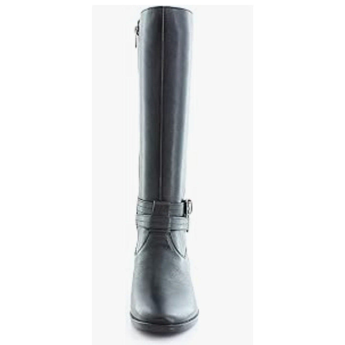 Naturalizer 7WC / Black / Leather Naturalizer Reid Womens  Wide Calf Boots. US Size 7W-WC  - BLACK