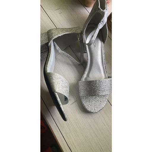 Nautica 7.5 / Silver Glitter "Nautica Yona/Silver Glitter Women's Sandals, Size 7.5"