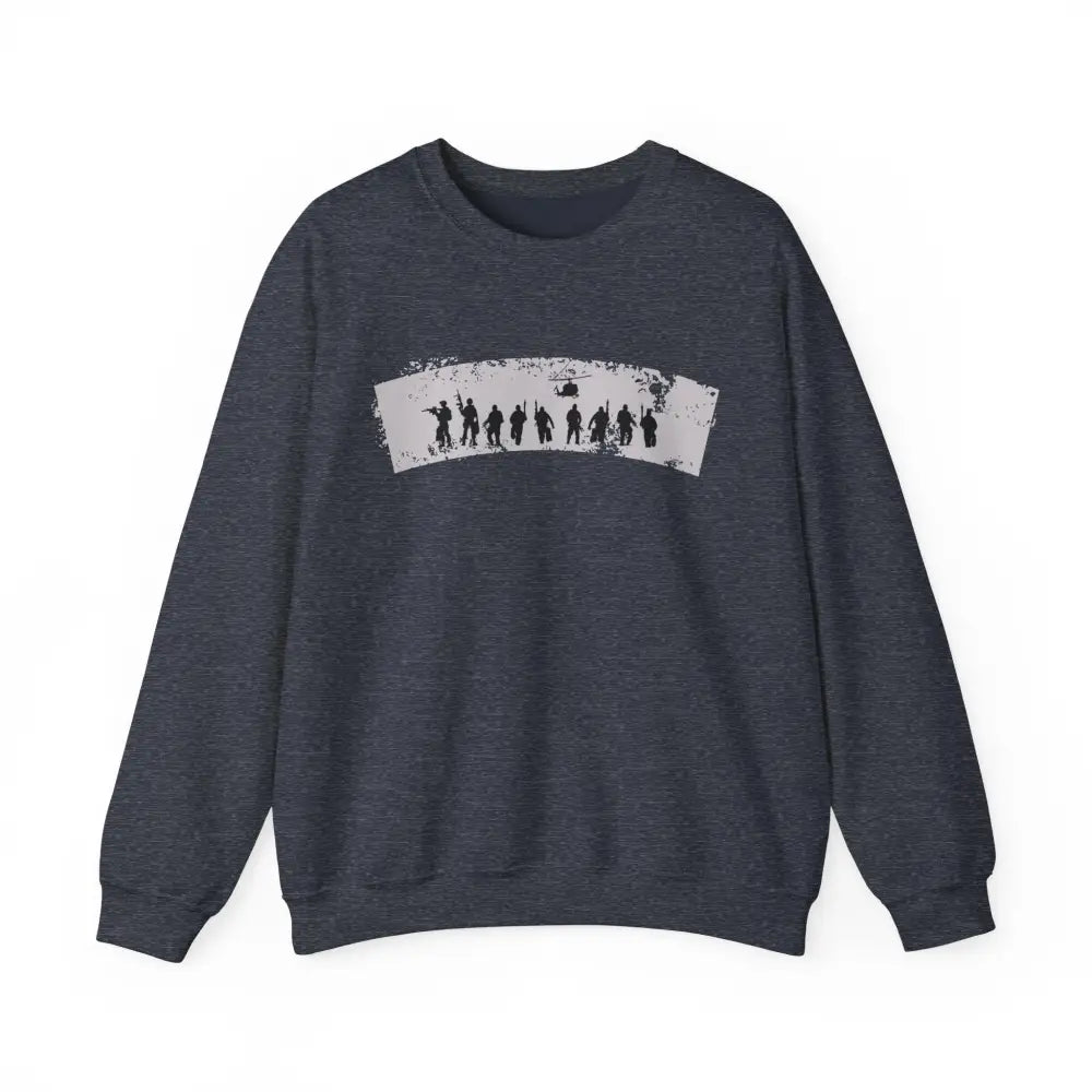 Navy Seals patriotic dark gray crew-neck sweatshirt with graphic