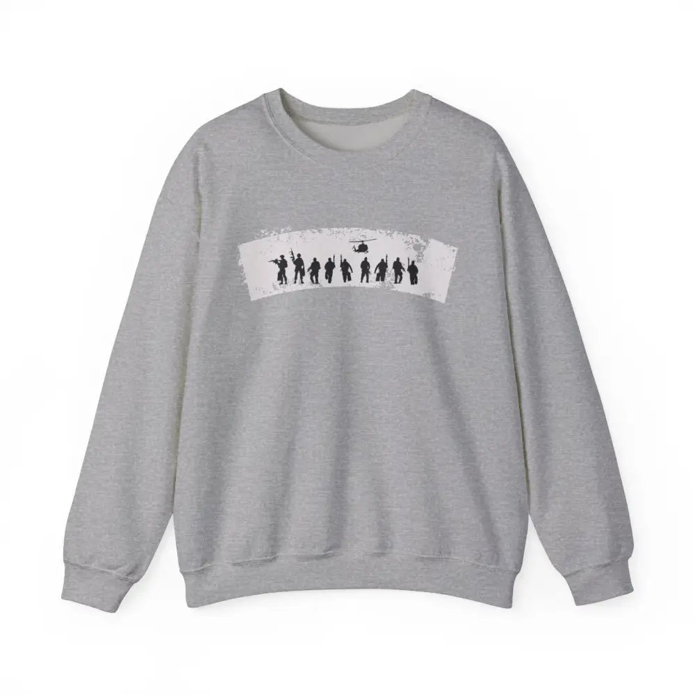 Navy Seals Patriotic Graphic Sweatshirt with Black Silhouette