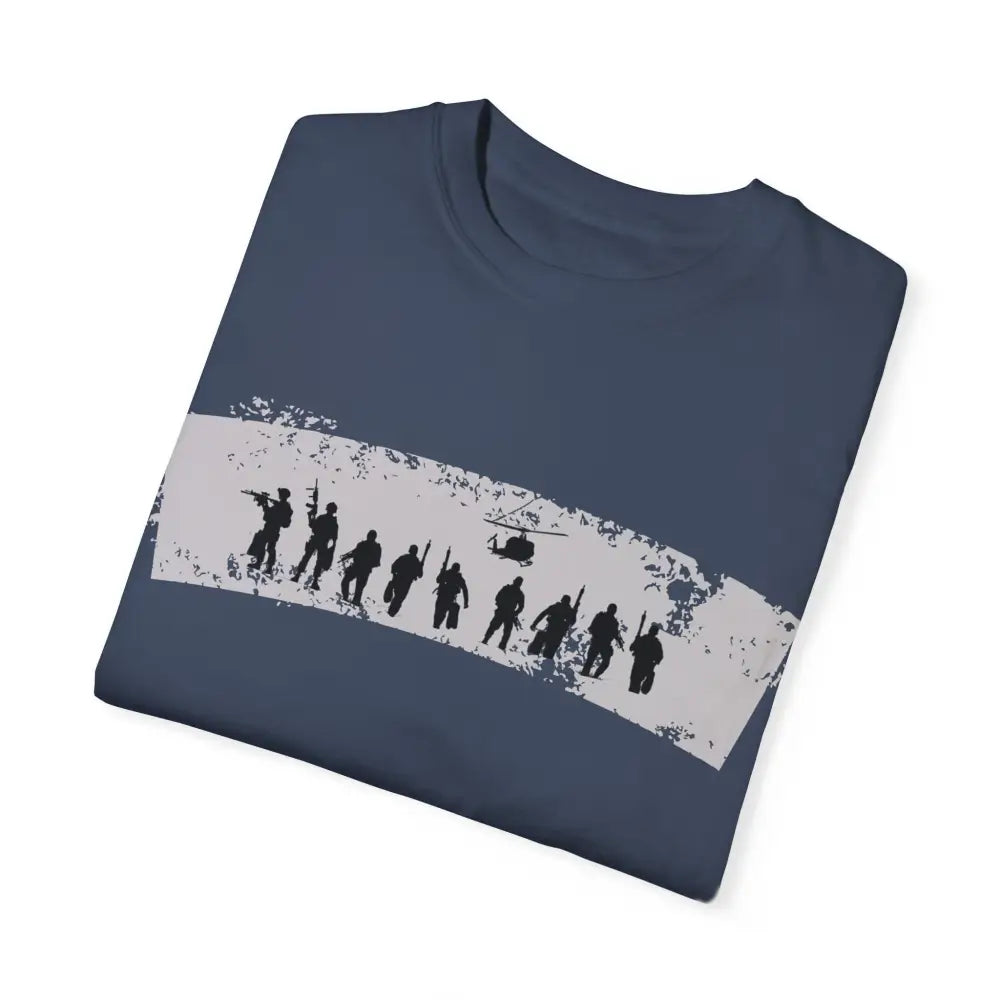 Navy Seals patriotic graphic tee with military helicopter design