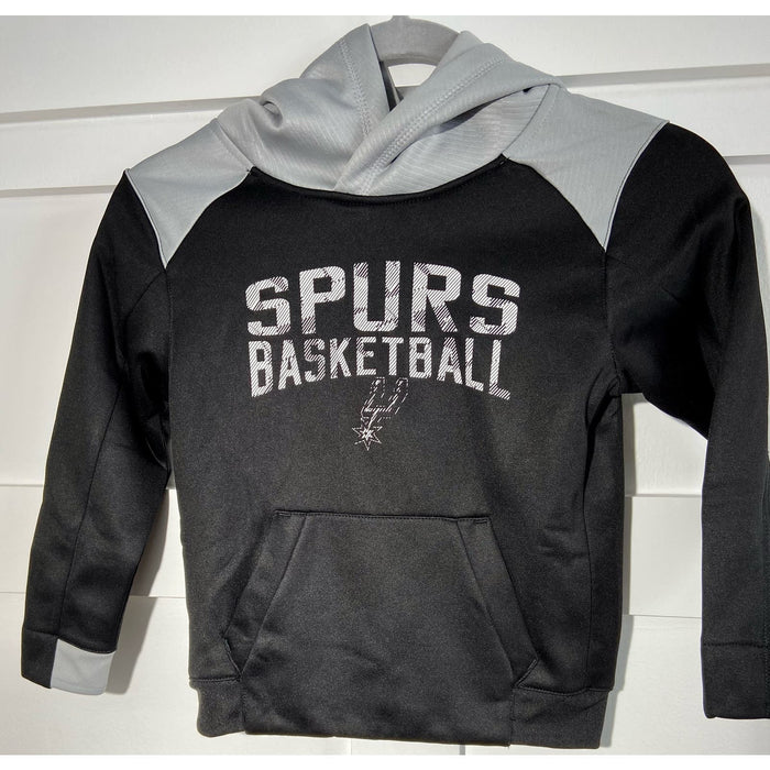 NBA Medium / Black NBA Kids Spurs Basketball Hoodie Size Medium 5/6 Black and Gray * k312