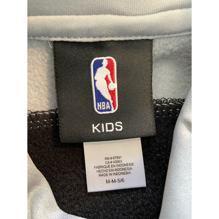 NBA Medium / Black NBA Kids Spurs Basketball Hoodie Size Medium 5/6 Black and Gray * k312