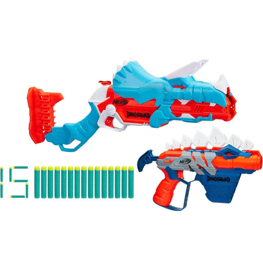 Nerf one size / multi NERF DinoSquad Dino-Clash Pack, Includes 2 Blasters, 15 Elite Darts Toy