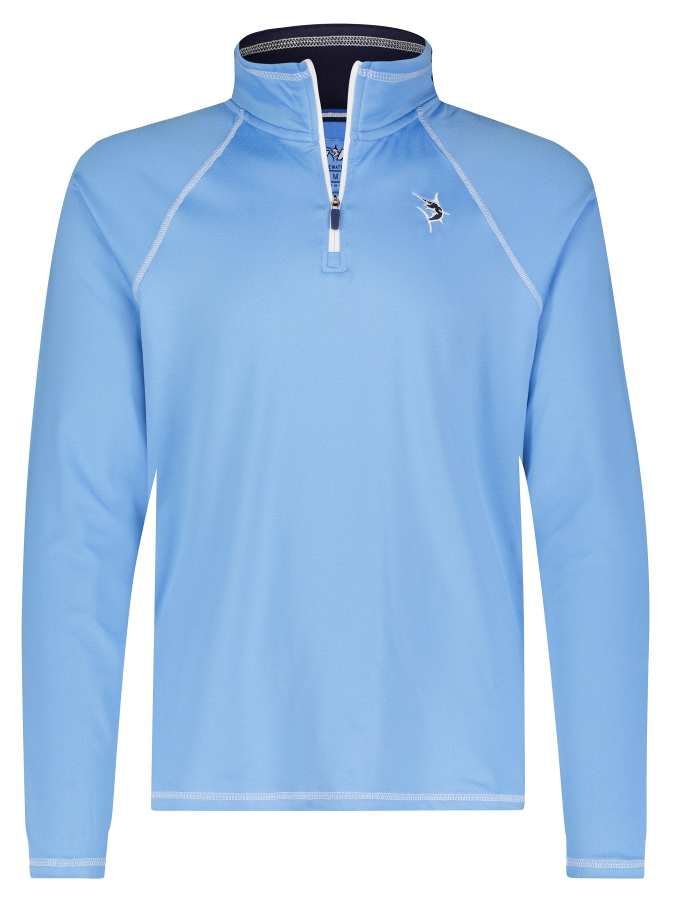 New Harbor Quarter Zip Pullover Light Blue - Performance Golf Wear - Triniskies