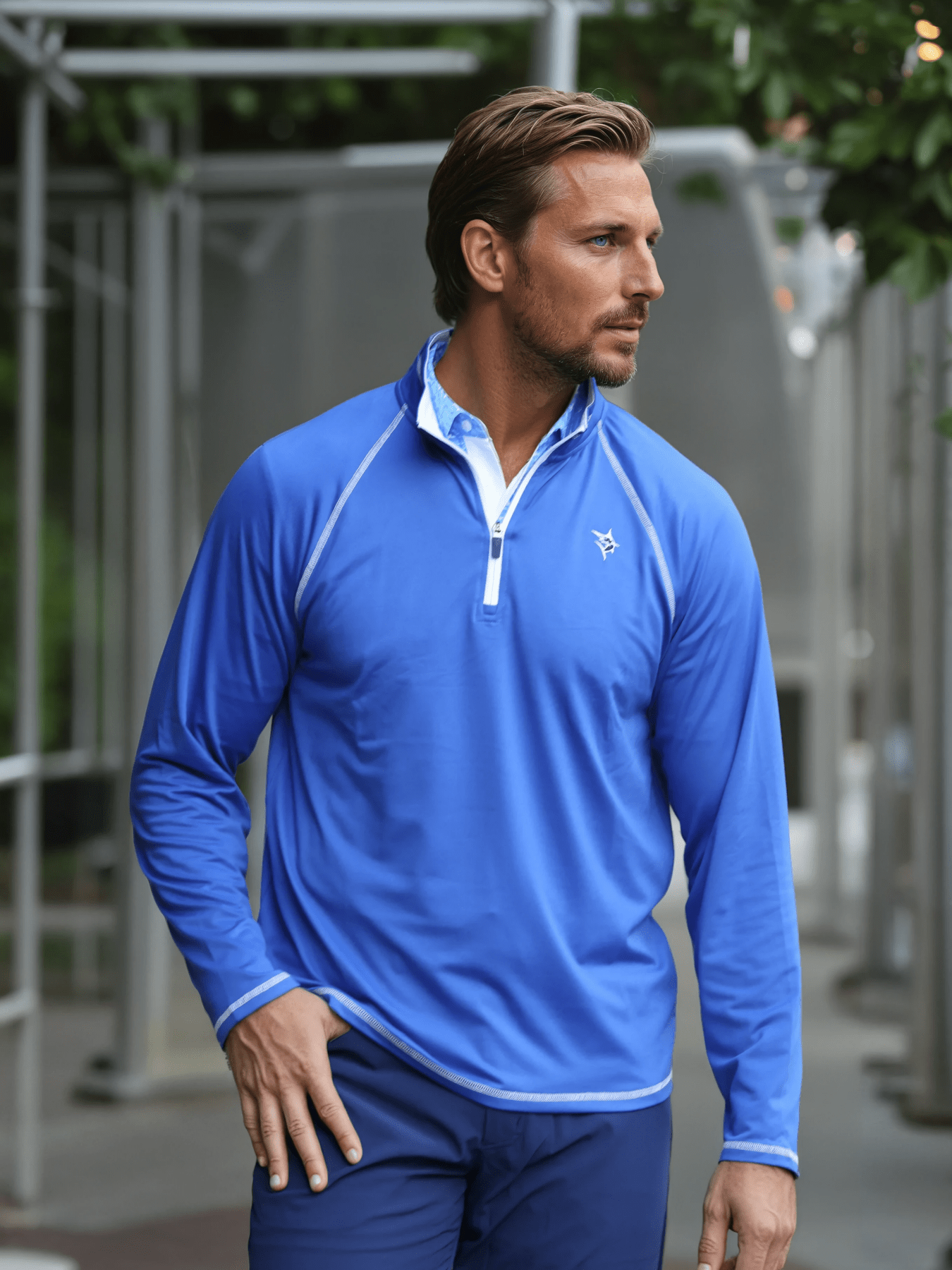 New Harbor Quarter Zip Royal Blue - Performance Golf Pullover Golf Gift - Triniskies