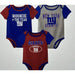 NFL X Nike Team Apparel NFL New York Giants Baby Boys' 3-Pack Bodysuit Set, Infant 18 Months K29 *