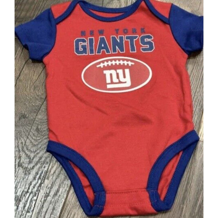 NFL X Nike Team Apparel NFL New York Giants Baby Boys' 3-Pack Bodysuit Set, Infant 18 Months K29 *