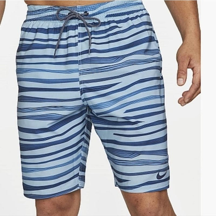 Nike Small / Blue Nike Men's Wave Stripe 20" Swim Trunks, Size Small * men907