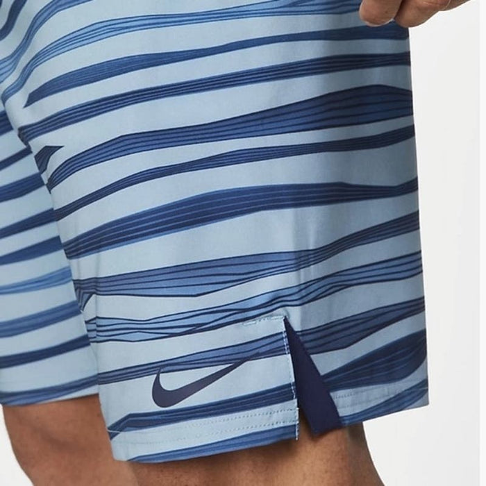 Nike Small / Blue Nike Men's Wave Stripe 20" Swim Trunks, Size Small * men907