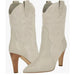 Nine West 11 / Ivory / Suede Nine West Women's ALAMA Western Boot, Cream 150, Size 11