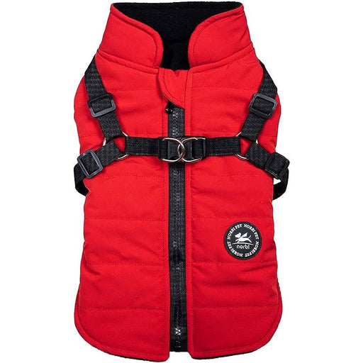 Norblack Norwhite XXLarge / Red Norbi Pet Warm Jacket XXL - Harness Design, Comfortable & Stylish