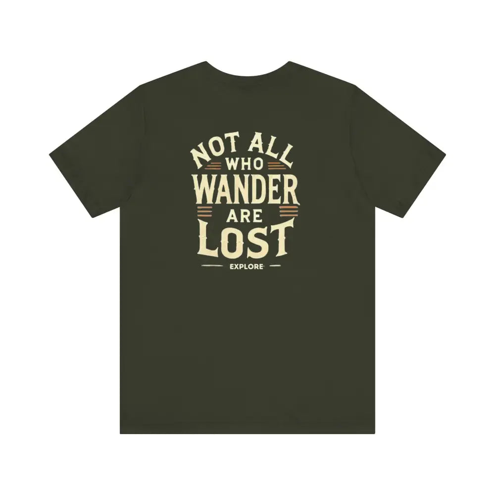 Lost Unisex Dark Olive Green Classic T-Shirt with Vintage Graphic