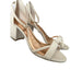 Nude Shoes 9 / White Ted Baker Women's Crisscross Block-Heel Sandals Elevate Your Style! SZ 9/39.5