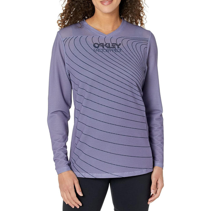 Oakley XL / Purple Oakley Women's Factory Pilot RC Long Sleeve Jersey XL * Wom1105