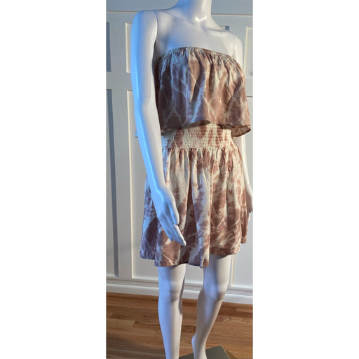 Ocean Drive Clothing Co. Medium / Tie Dye Ocean Drive Strapless Tie Dye Dress - Women’s Size M - *Pink and White WD05