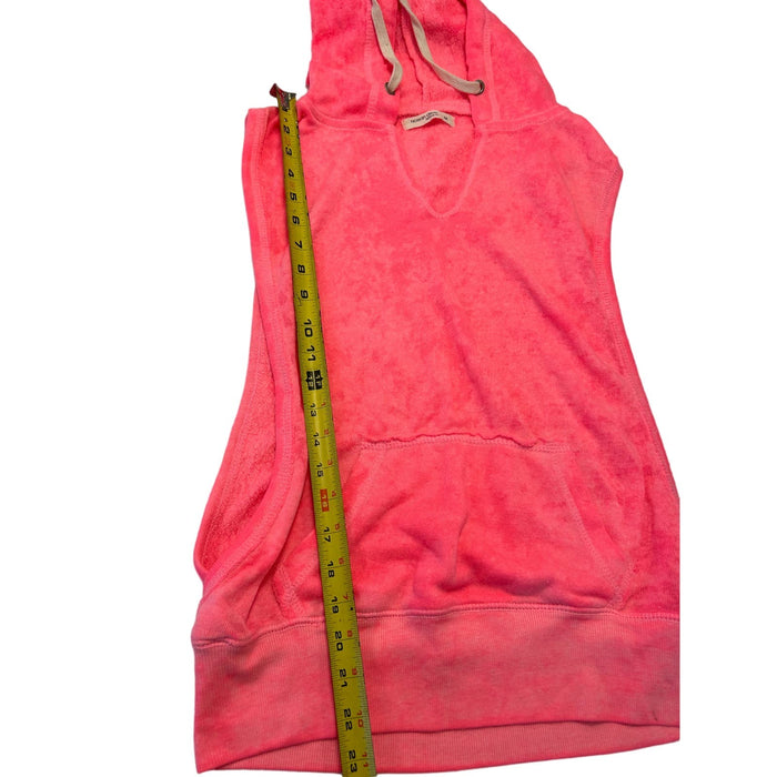 Ocean Drive Medium / Pink Ocean Drive Women’s Pink Beachy Sleeveless Hoodie * Size Medium Shirt w3008