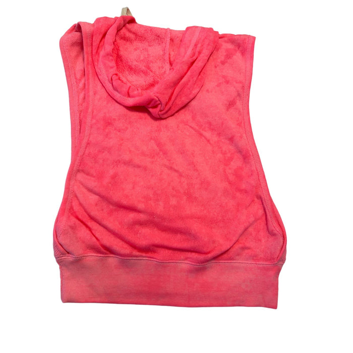 Ocean Drive Medium / Pink Ocean Drive Women’s Pink Beachy Sleeveless Hoodie * Size Medium Shirt w3008