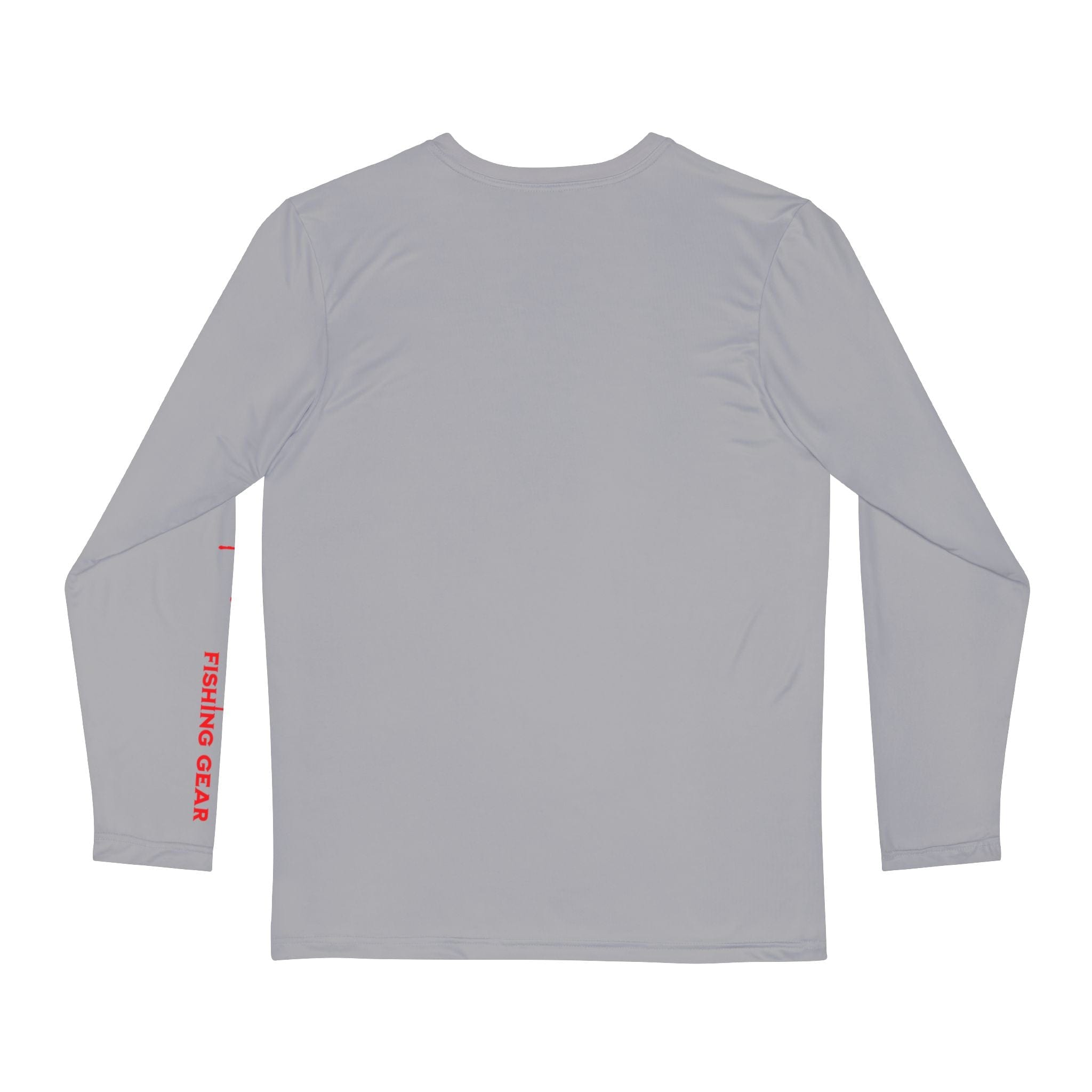 Offshore Tuna Fishing Long Sleeve Shirt, Unisex 100% Polyester Performance Gear (GREY) - Triniskies