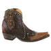 Old Gringo Old Gringo Women's Ankle Boots Size 9.5 Brown Star Inlay Studded Accents