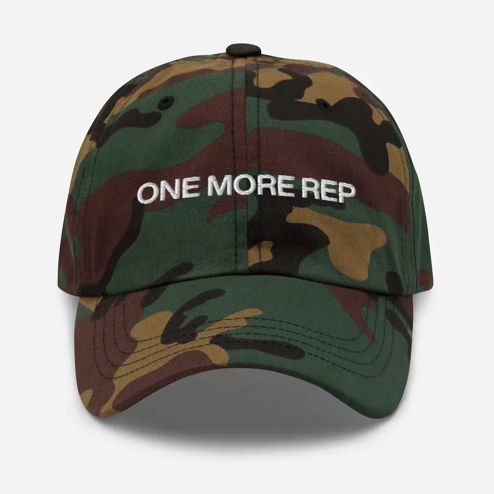 One More Rep embroidered corduroy cap, vintage adjustable