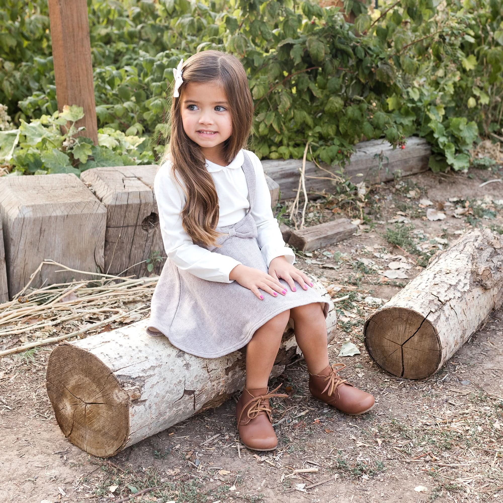 Organic Cotton Knit Top with Peter Pan Collar – Girls | Hope & Henry - Triniskies