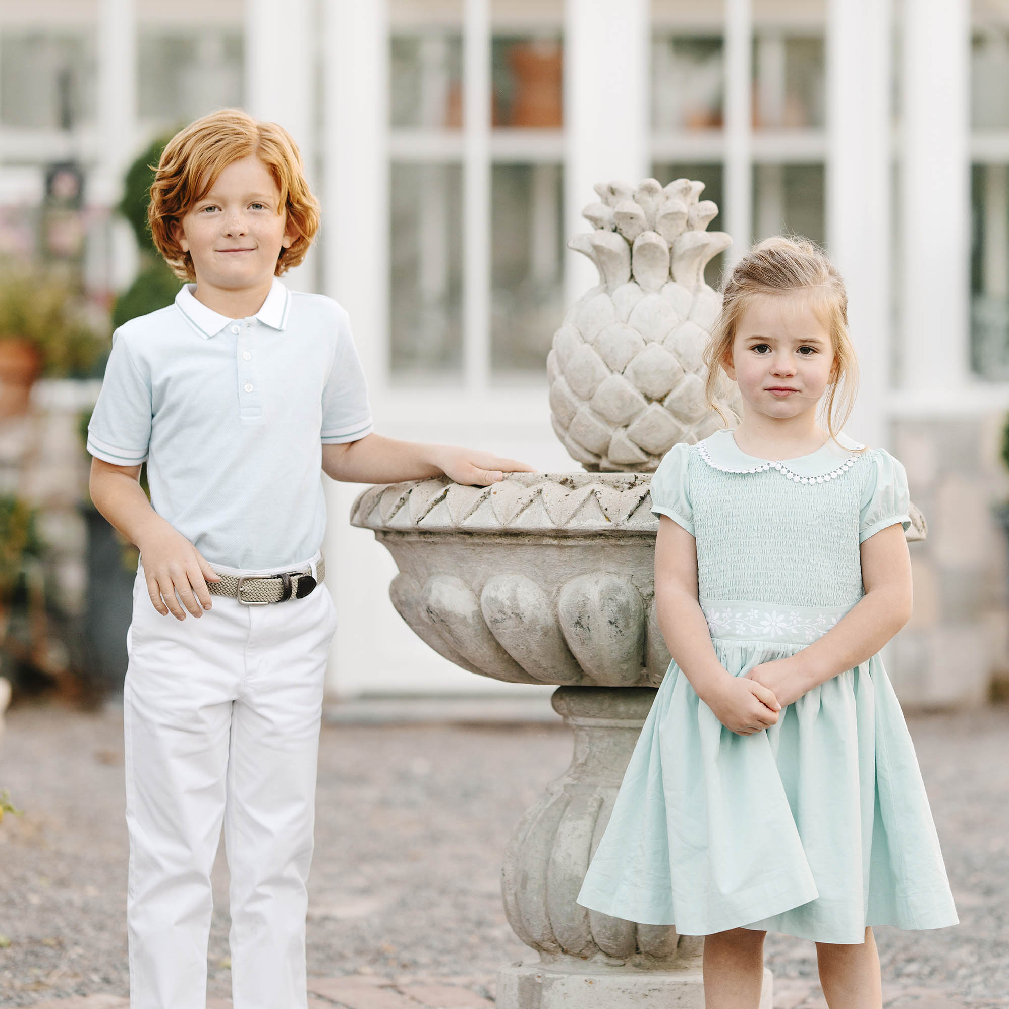 Organic Cotton Piqué Polo Shirt – Boys’ Robin’s Egg Blue - Triniskies