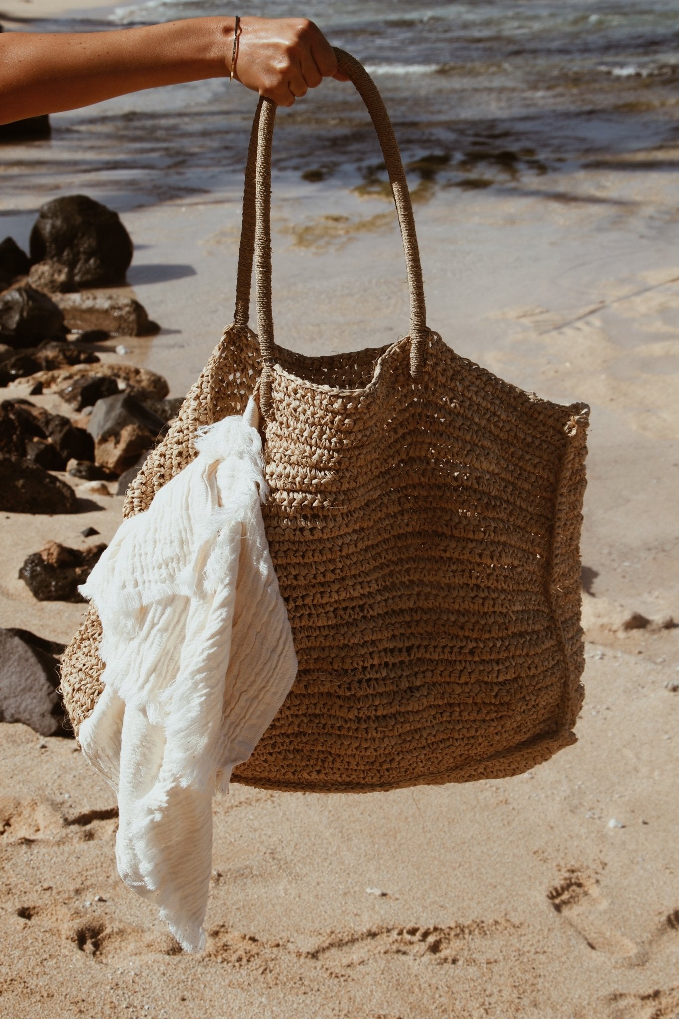 Organic Cotton Strand Beach Towel – Oversized Quick - Dry | Shores Company - Triniskies