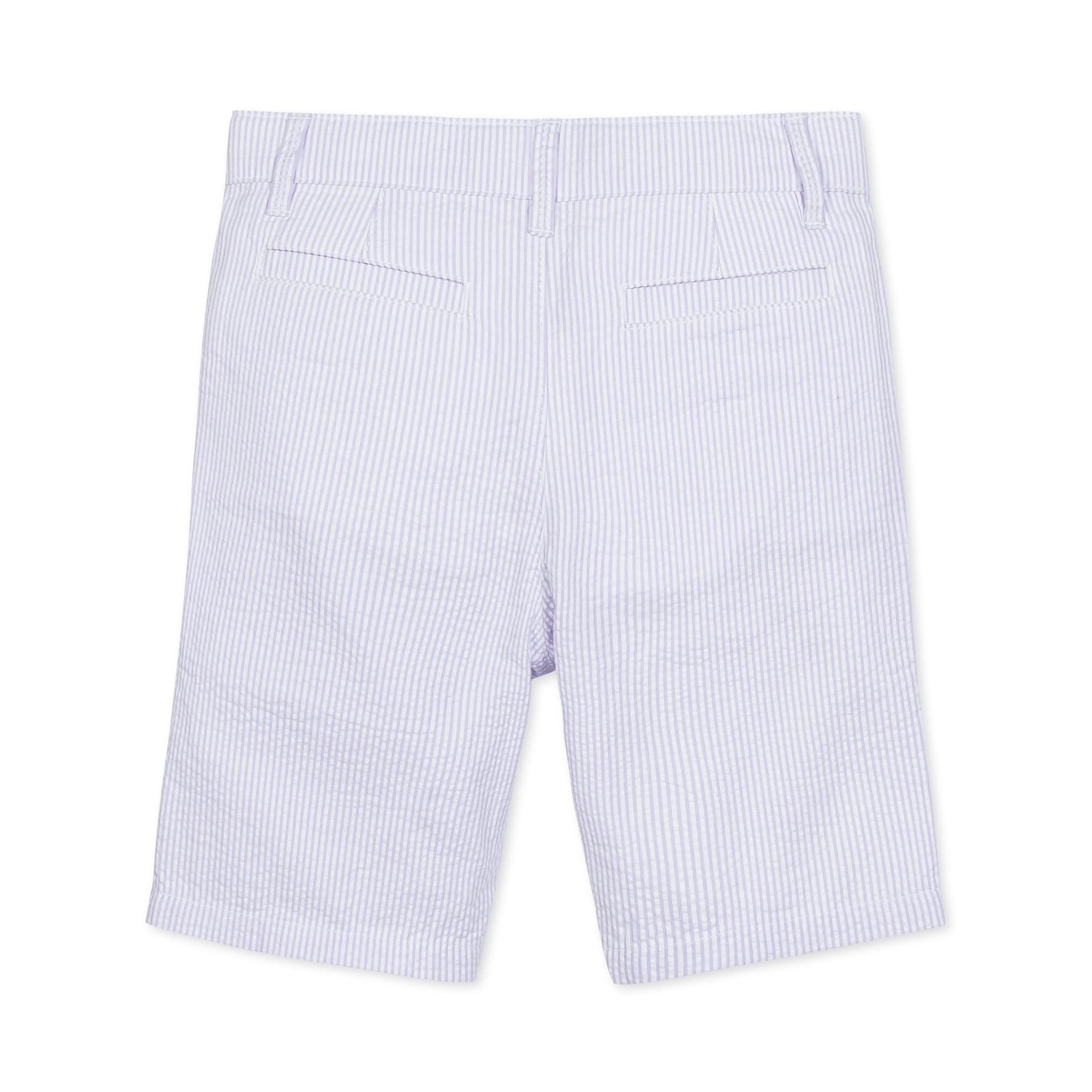 Organic Seersucker Shorts for Boys – Lightweight Summer Classic - Triniskies