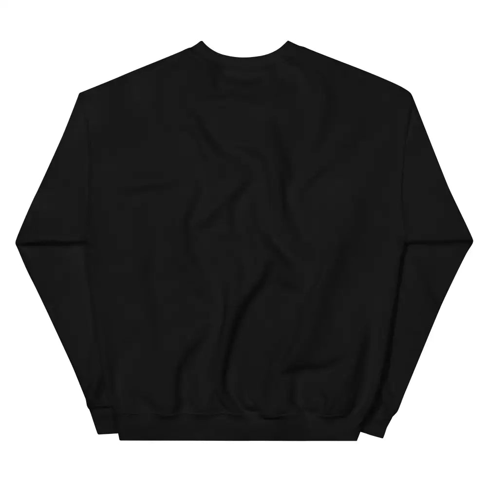 Black otter couple embroidered crewneck sweatshirt