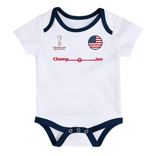 Outerstuff 0-3 Months / Red-White-Blue "Outerstuff FIFA World Cup 3-Piece Onesie Set - 0/3 Months"