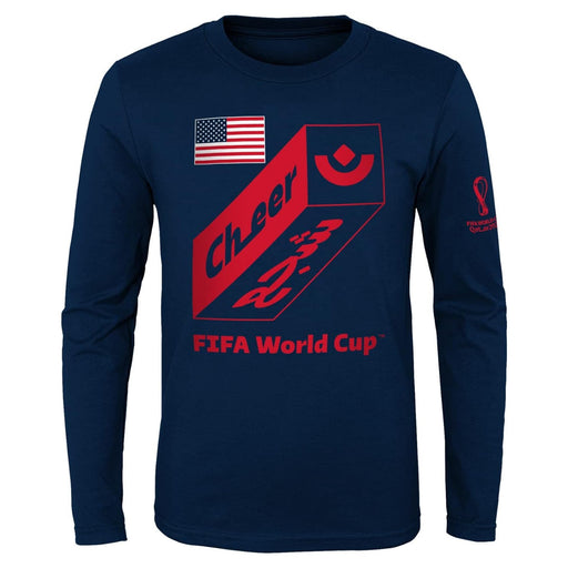 Outerstuff XL / Blue "Outerstuff Men's FIFA World Cup Penalty Long Sleeve Tee, Size XL" M950 *