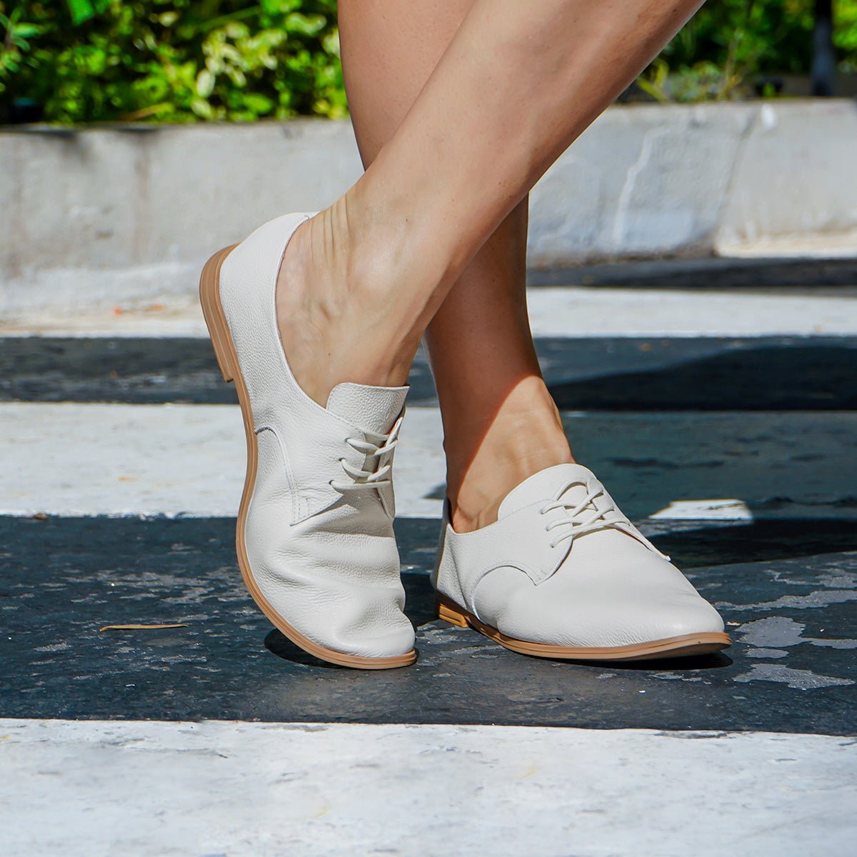 Oxford Shoes + Crossbody Bag Bundle - Women's Leather Set by Womads - Triniskies