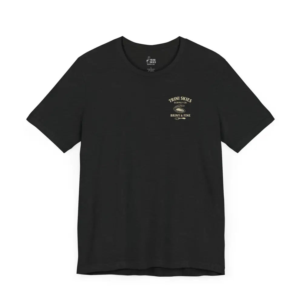 Oyster Dive black short-sleeved tee from Trini Skies Supply