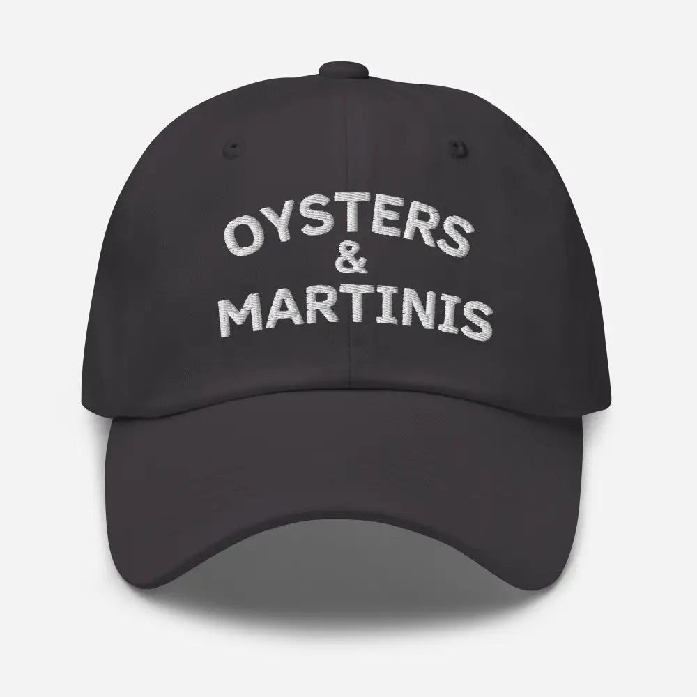 Black embroidered dad hat with Trini Skies Make America Great text