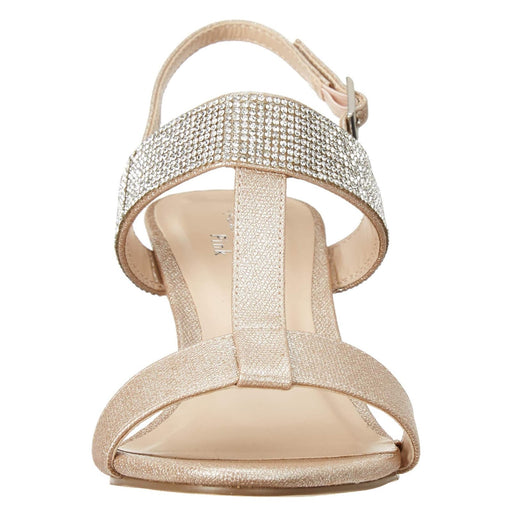 Paradox 9 / Champagne Paradox London Pink Women's Jacey Wedge Sandal - Elegant Sparkle Sz 9M