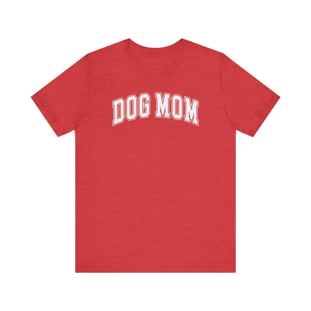 Red Paw-Some Dog Mom Graphic Tee with Trini Skies Print