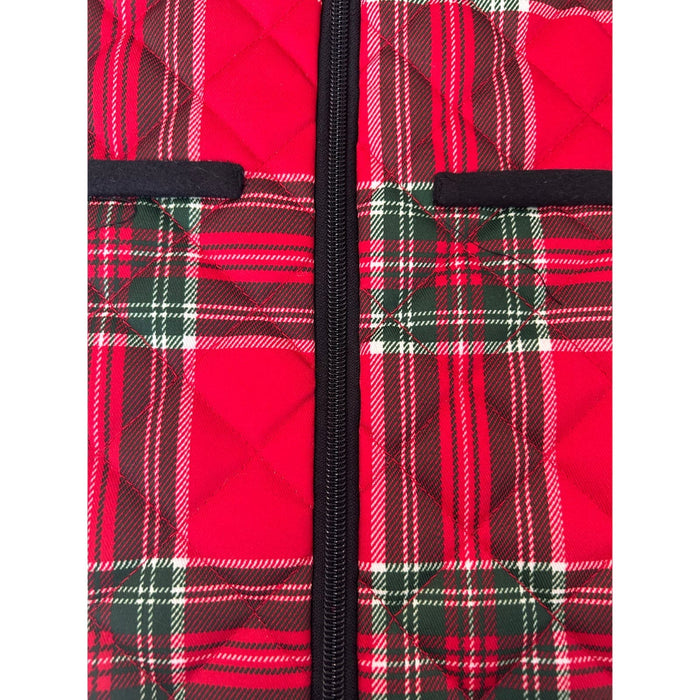 Paw&Tail Paw & Tail Red Plaid Dog Vest - Size S Pet Apparel Adorable Warm and Cozy