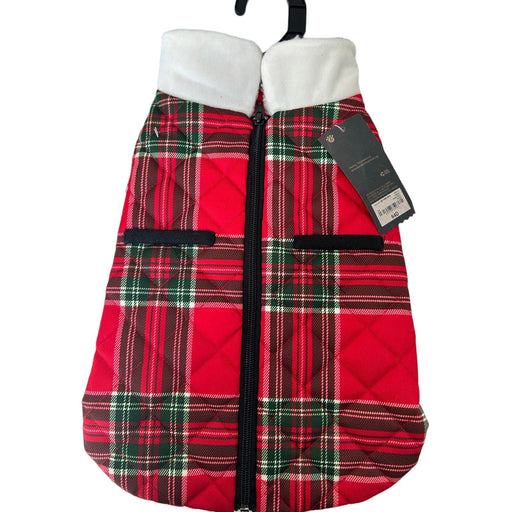 Paw&Tail Paw & Tail Red Plaid Dog Vest - Size S Pet Apparel Adorable Warm and Cozy