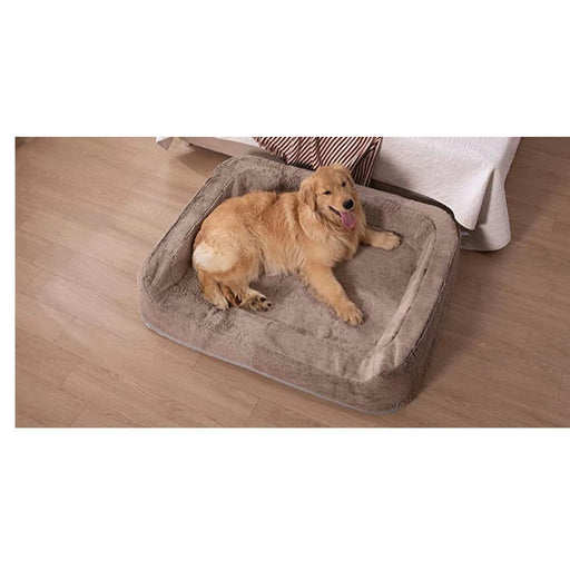 Pawmmy one size / tan Dog Bed Cover in Short Adjustable washable removable non slip bottom