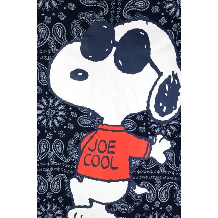 Peanuts X CLOT XL (14/16) / Blue Peanuts Boys Navy Blue Bandana Style Snoopy Joe Cool T-Shirt, SZ 14/16 K44 *