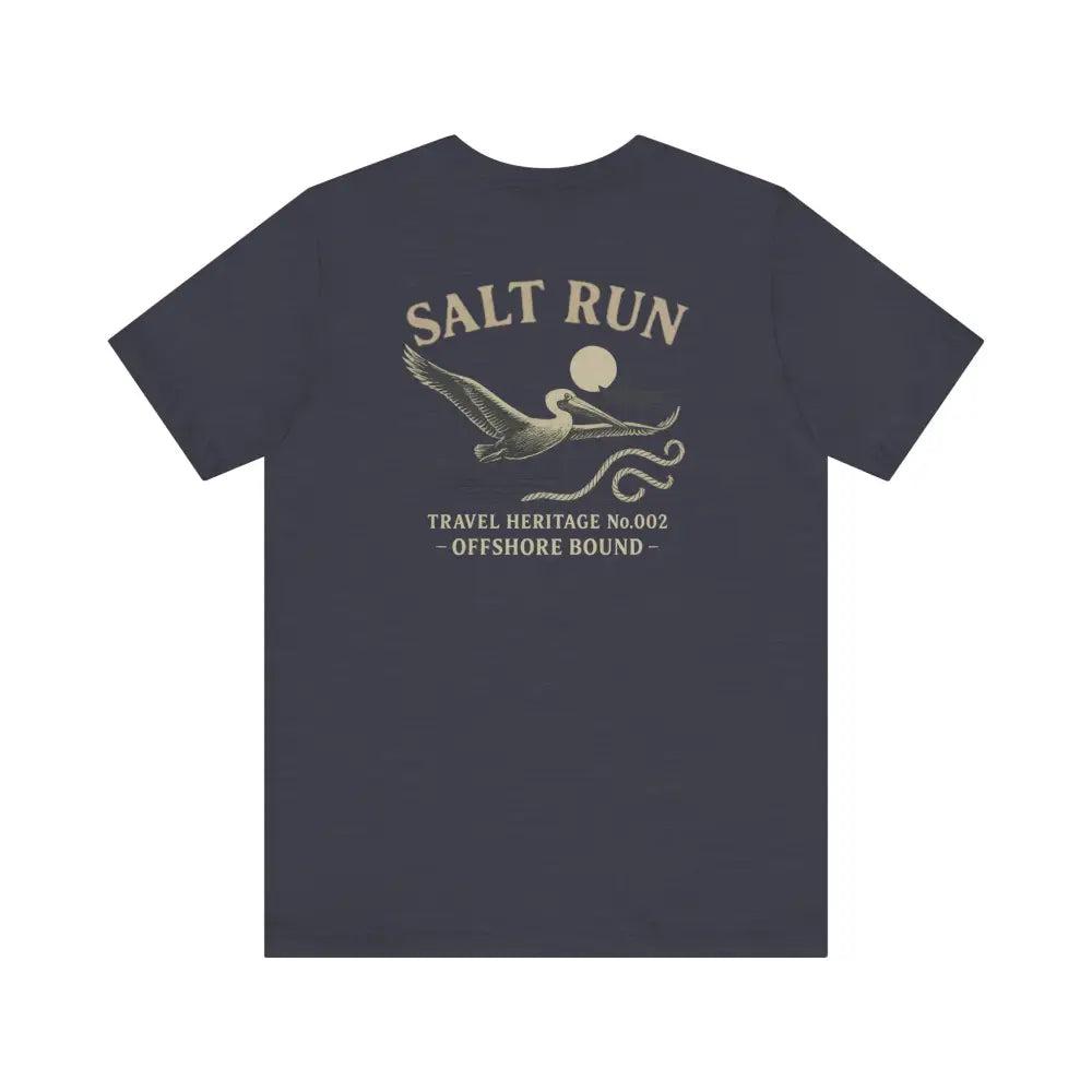 Dark blue Trini Skies vintage pelican graphic tee shirt
