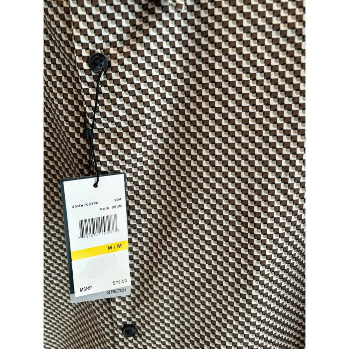 Perry Ellis Medium / Multicolo Perry Ellis Men's Multi-Dot Geometric Print Stretch Shirt * M 98% Cotton M1308