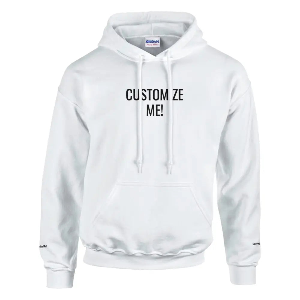 White hooded custom family vacation graphic hoodie with pouch pocket