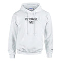 White hooded custom family vacation graphic hoodie with pouch pocket