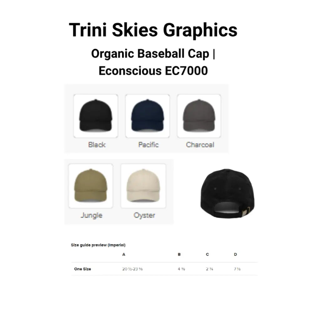 Personalized rainbow trout custom fishing location cap, black organic baseball hat