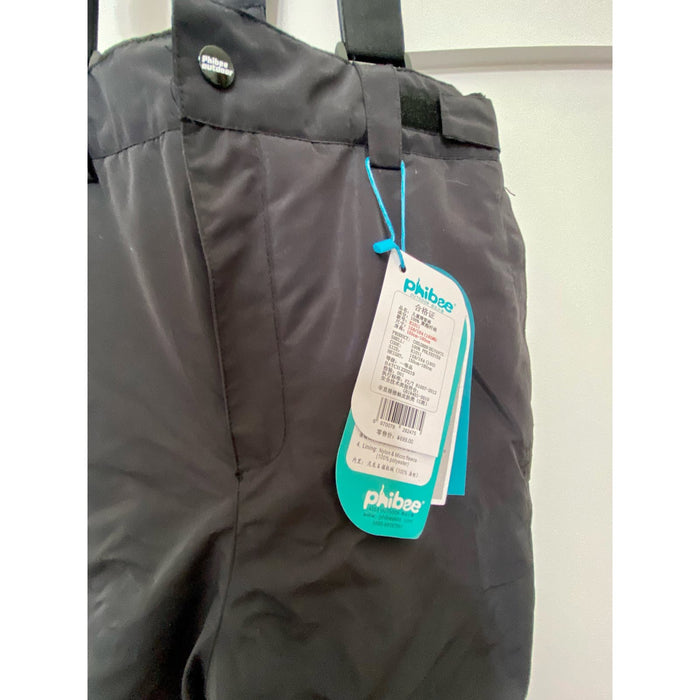 Phibee 18 / Black Phibee Outdoor Ski Pants Bib: Functional and Waterproof SZ 18 Youth MSRP$150