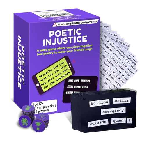 Poetic Injustice one size / multi Poetic Injustice: The Hilarious Bad Poetry Game Board Game Family Game